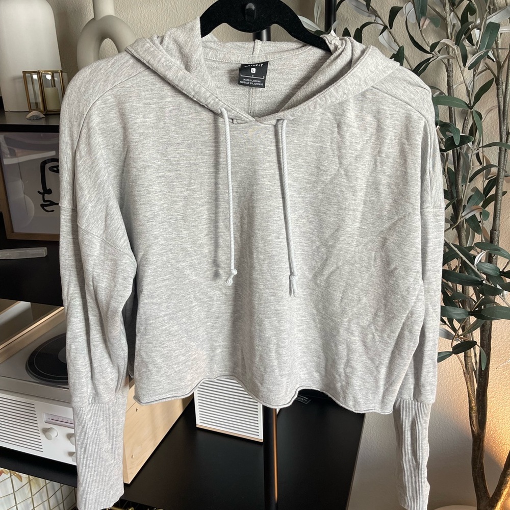 Nike Yoga Luxe Dry Fit Cropped Hoodie - Size L